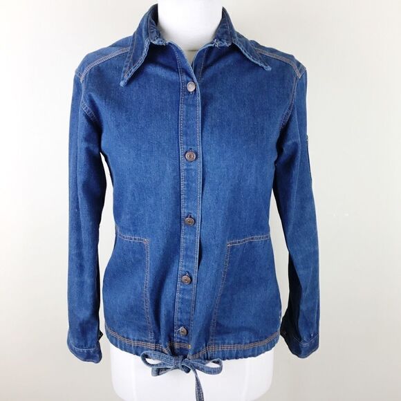 Vintage 60s 70s Levi’s Jean Top Long Sleeve Medium - Picture 1 of 8
